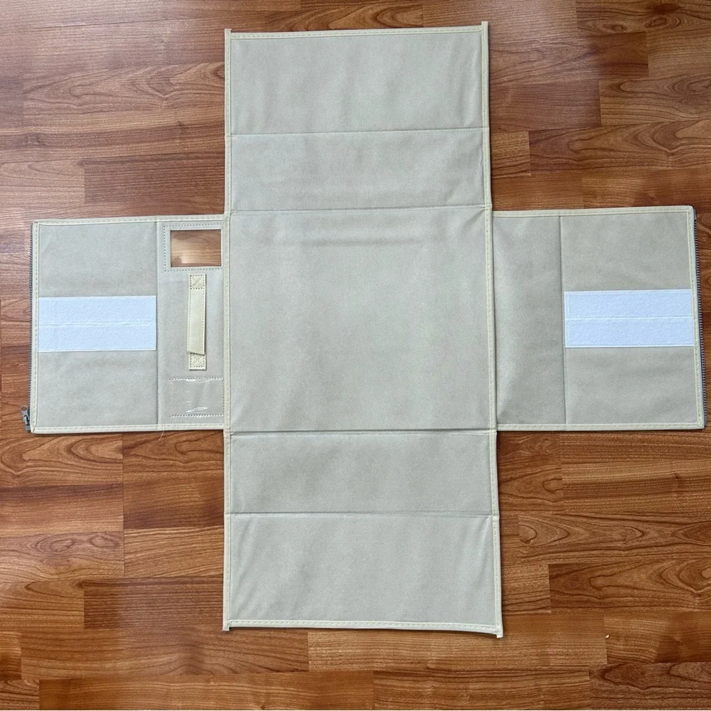 NWOT Beige Storage Sheet Organizers set of three